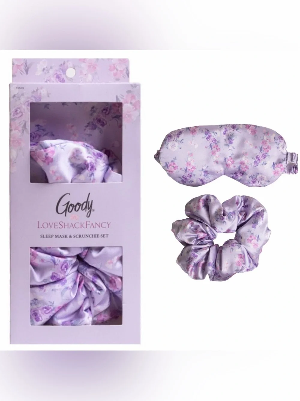 LoveShackFancy x Goody Sleep Mask & Scrunchie Set - Happy Thoughts - NEW in Box